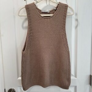 Vince Taupe Knit Top